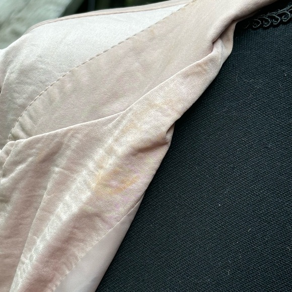 Jules & Leopold Satin Fabric Blush Zip Jacket - Picture 5 of 8